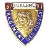 37° Régiment d'Infanterie , Turenne, Régiment des Vosges, 25 x 29, épingle à pivot