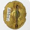 134° Régiment d'Infanterie , tête de gaulois, ovale, émail, cheveux marrons
