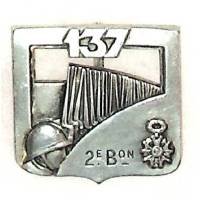 137° Régiment d'Infanterie / 2° Bataillon , tranchée des baillonnettes, Ab sur 3 lignes