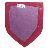 2° Division Blindée  (FFL ?) , cuir cousu sur carton, 58 x 68