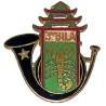 3° Bataillon d'Infanterie Légère d'Afrique , scorpion, cor d'émail noir, sans attache