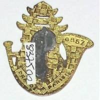 3° Bataillon d'Infanterie Légère d'Afrique , scorpion, cor d'émail noir, sans attache