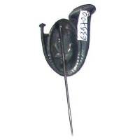 98° Bataillon de Chasseurs Alpins , merle, métal léger estampé