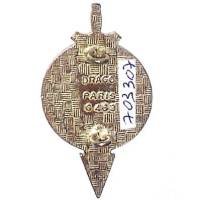 1° Régiment Parachutiste d'Infanterie de Marine , flèche rouge, bleu clair,résine