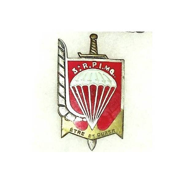 3° Régiment Parachutiste d'Infanterie de Marine (petit a) , être et durer, résine, guillochage droit, boléro oblong