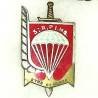 3° Régiment Parachutiste d'Infanterie de Marine (petit a) , être et durer, résine, guillochage droit, boléro oblong