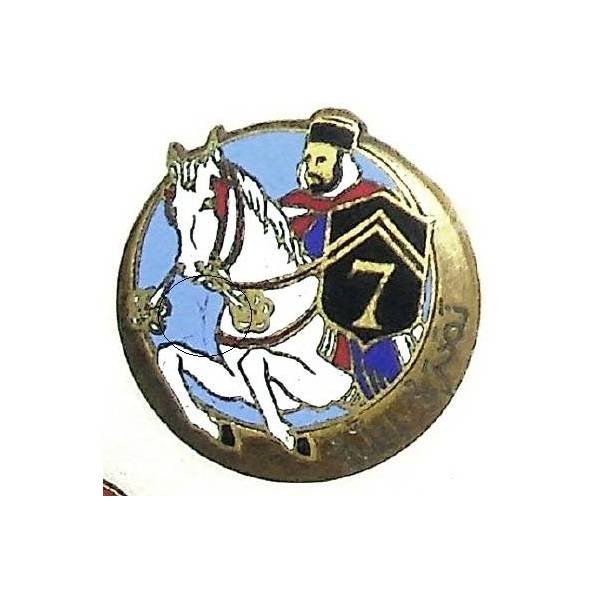 7° Régiment de Spahis Algériens , naseaux fumants, dos doré, gros boléro lisse, rayures