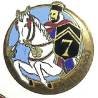 7° Régiment de Spahis Algériens , naseaux fumants, dos doré, gros boléro lisse, rayures