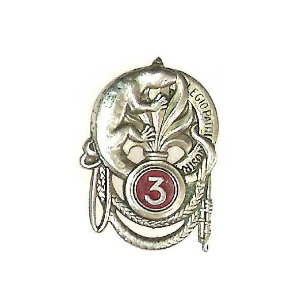 3° Régiment Etranger d'Infanterie , salamandre, ajouré, peint