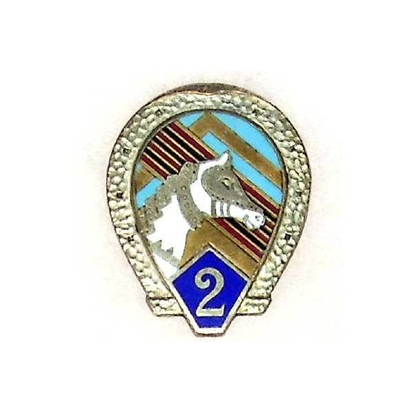 2° Régiment de Chasseurs d'Afrique , fer et tête de cheval blanche, gros boléro visiblement ressoudé