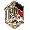 6° Régiment Etranger d'Infanterie , colonnes, argenté, dos lisse, déposé à droite