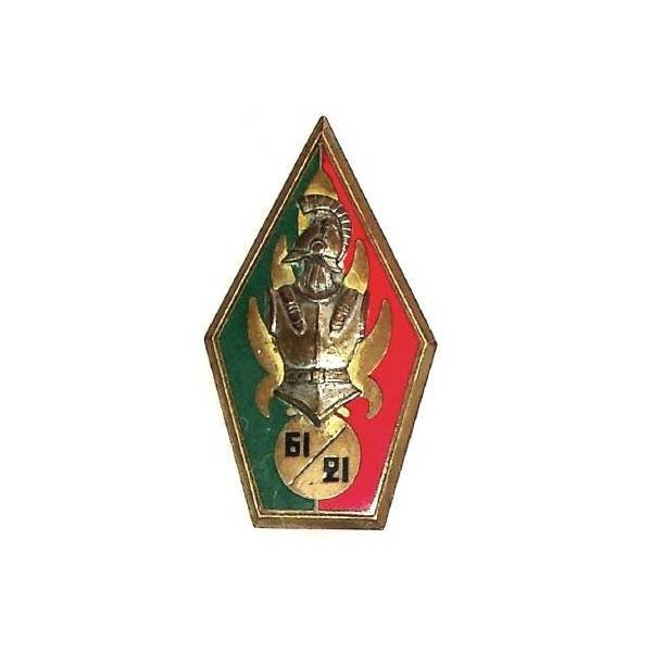 61° / 21° Compagnie de Génie Légion , chiffres dans bombe, dos patiné