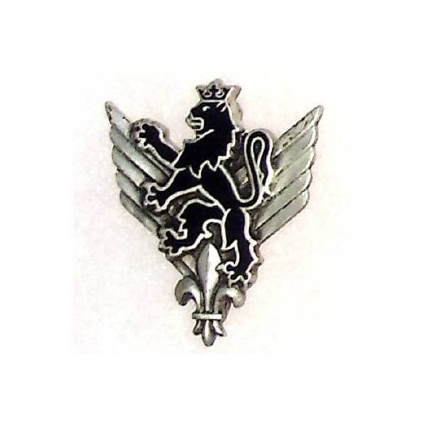 6° Régiment d’Hélicoptères de Combat , lion noir debout sur fleur de lys