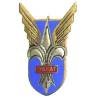 1° Groupe d'Aviation Légère de l'Armée de Terre , fleur de lys, émail, dos doré, boléro oblong