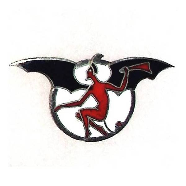 SAL 105 , 4° Escadrille du Groupe de Bombardement 2 / 62 , diable rouge aux ailes noires tourné vers la gauche, 2 anneaux