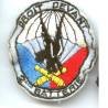 35° Régiment d'Artillerie Parachutiste / 2° Batterie, droit devant, tissu brodé, 70 x 80