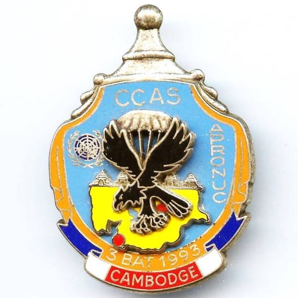 1° Régiment de Chasseurs Parachutistes / CCAS APRONUC  3° Batterie 1993  Cambodge, aigle noir