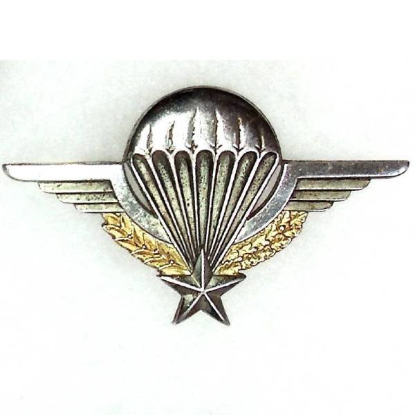 En argent , Brevet de Parachutiste , poinçons sur la coupole