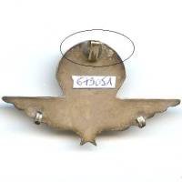 Commandos de France , métal lourd argenté, patiné, patte-attache du haut remplacée