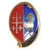 En argent , 1° Régiment de Hussards Parachutistes , Bercheny, licorne, dos doré