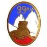 99° Régiment d'Infanterie Alpine , lion couché, ovale, sans légion d'honneur, légères rayures