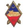 68° Régiment d'Artillerie , char rapporté, dos pointillé, épingle sertie