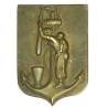 6° Division d'Infanterie Coloniale , signé Y. Carles, pileuse de mil portant son bébé, dos embouti, attache à pivot