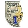 126° Régiment d'Infanterie / 1° Compagnie , "toujours en pointe", 32 mm, attache "pin's"