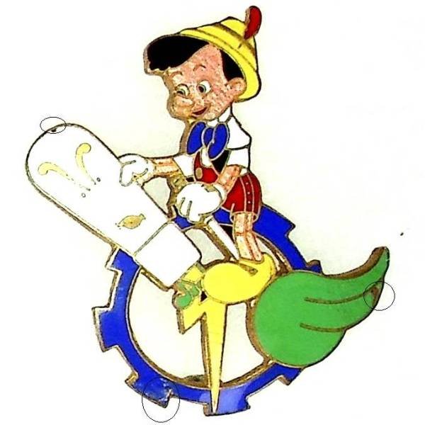 Promotion Radio 38  Auxerre 1951 , Pinocchio, légers éclats