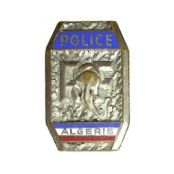 Police Algérie Française , plaque-insigne numéroté 484