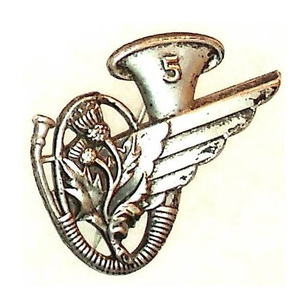 5° Bataillon de Chasseurs Aéroportés , 1/2 aile, évidé, petit 5