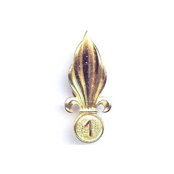 1° Régiment Etranger d'Infanterie , flamme de bérêt, attache à molette (Algérie)