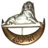 235° Régiment d'Infanterie , lion couché sur croissant, épingle verticale