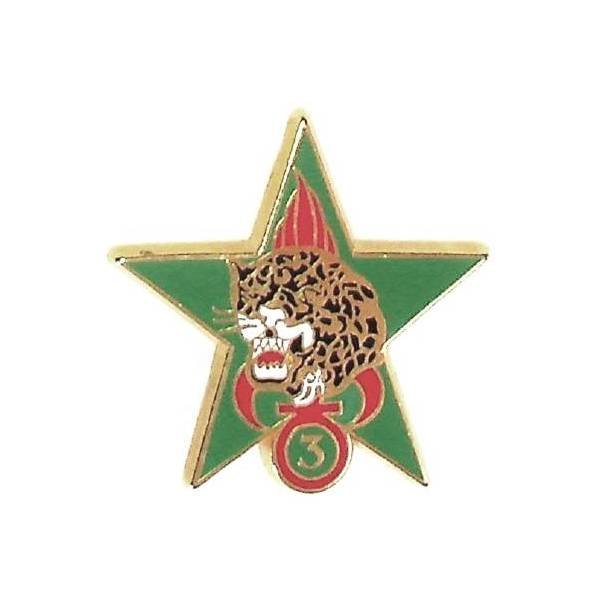 3° Régiment Etranger d'Infanterie / Etoile d'Eclaireur Jungle , tête de jaguar