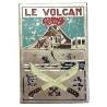 Volcan  (chaland cuirassé 1946-51) , rectangle peint, machettes croisées