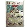 Volcan  (chaland cuirassé 1946-51) , rectangle peint, machettes croisées