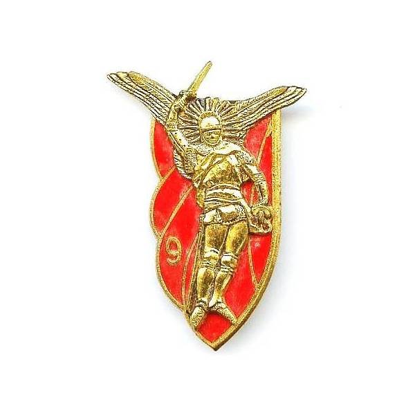 9° Régiment de Chasseurs Parachutistes , grand modèle 46 mm, émail, dos guilloché