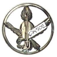 Commandos de Chasse Gendarmerie , insigne de bérêt, estampé