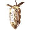 9° Régiment de Chasseurs Parachutistes , 40 mm, bordeaux translucide, plaqué argent (poinçon)