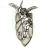 9° Régiment de Chasseurs Parachutistes , 40 mm, tout métal argenté, mat
