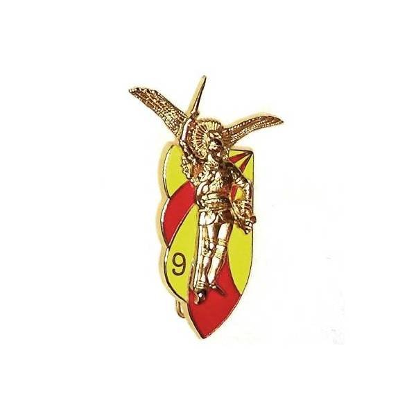 9° Régiment de Chasseurs Parachutistes , 40 mm, alternance jaune et rouge, doré