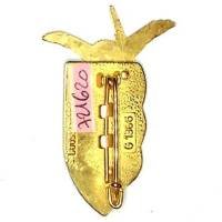 9° Régiment de Chasseurs Parachutistes , 40 mm, alternance jaune et rouge, doré