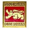 Commandant Bouan  (sous-marin ex 510 Allemand 1946-63) , lion sur fond rouge