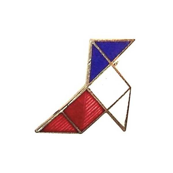 Croisière Noire Africaine   Villemin 1933 , cocotte tricolore émail, 25 x 30