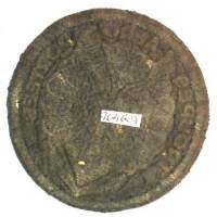 Troupes Aéroportées Coloniales , rond , 100 mm, aigle noir sur coupole bleue, tissu brodé sur feutre rouge