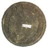 Troupes Aéroportées Coloniales , rond , 100 mm, aigle noir sur coupole bleue, tissu brodé sur feutre rouge