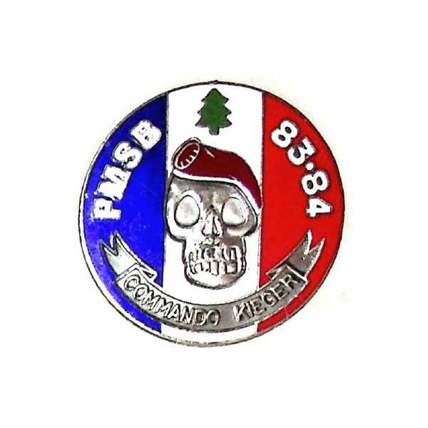 1° Régiment de Hussards Parachutistes / Commando Kieger  Liban  FMSB 83-84  , tête de mort à bérêt rouge