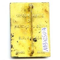 19° Régiment du Génie / Compagnie de Marche en Extrême-Orient , au dos "19° CMG S.P. 65504", attache à pivot