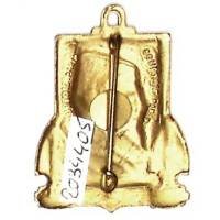 Marocain (escorteur 1944-64) , fond vert, nom en bas, boléro rond, léger éclat