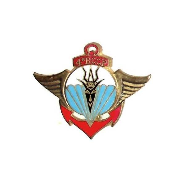 4° Bataillon Colonial de Commandos Parachutistes , marquage en rond, attache remplacée